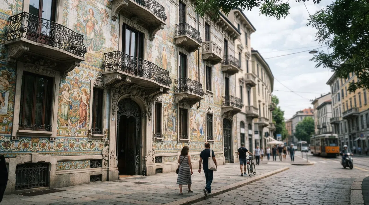 Porta Venezia, Milán: franjas arcoíris, fachadas Liberty y la mesa más abierta de la ciudad